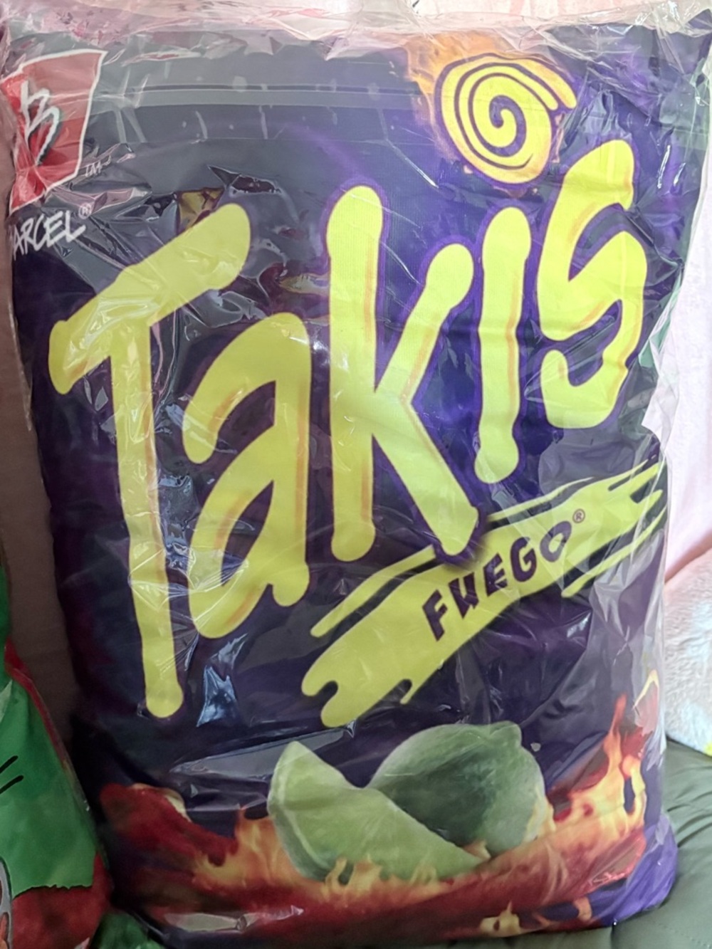 Takis Fuego Giant Pillow Snack Design